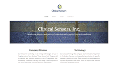 Desktop Screenshot of clinicalsensors.com